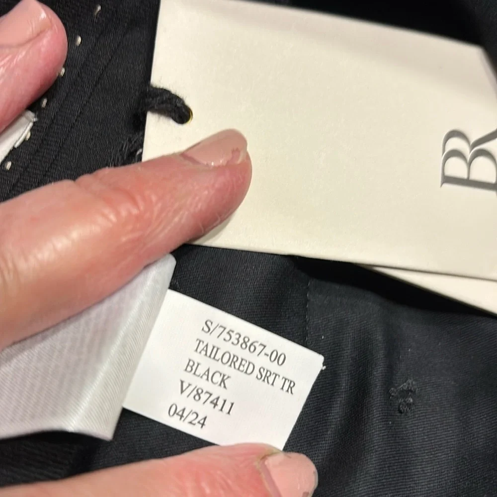 NWT Banana Republic Men’s Barthes Italian Wool Black Straight Pants Size 38